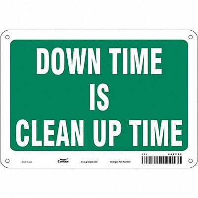 Safety Sign 7 in x 10 in Aluminum