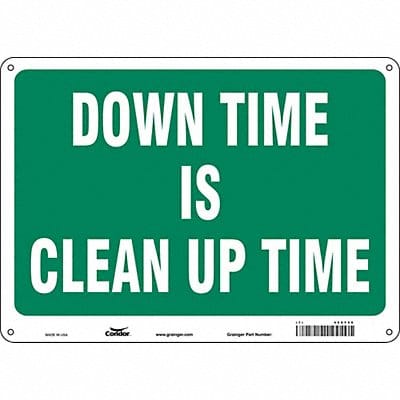 Safety Sign 10 in x 14 in Polyethylene