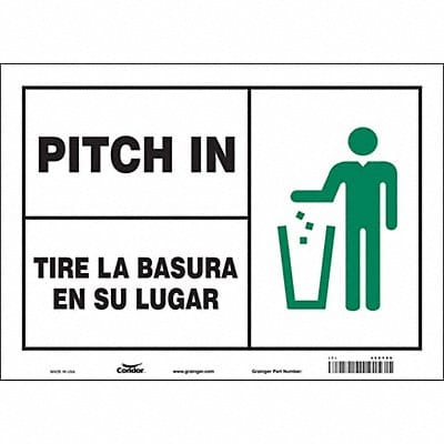 Safety Sign 10 in x 14 in Vinyl