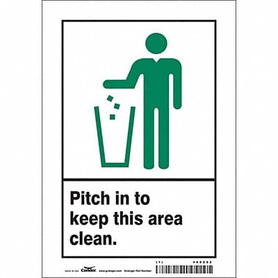 Safety Sign 10 in x 7 in Vinyl