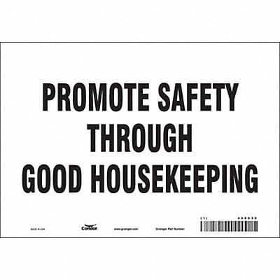 Safety Sign 7 in x 10 in Vinyl