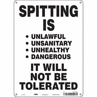 Safety Sign 14 in x 10 in Aluminum