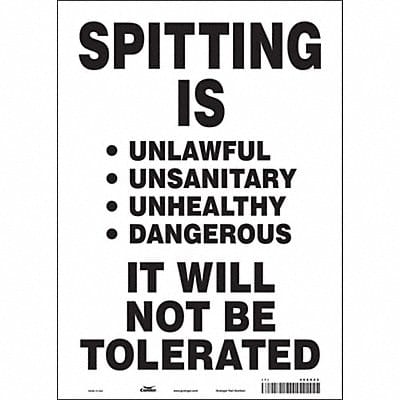 Safety Sign 14 in x 10 in Vinyl