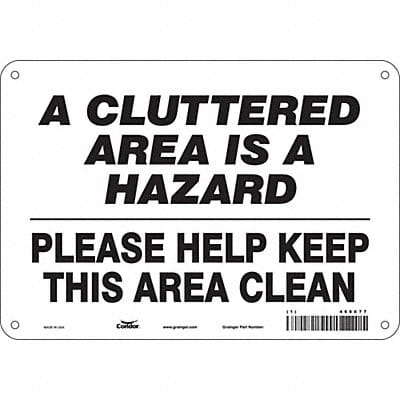 Safety Sign 7 in x 10 in Polyethylene