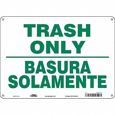 J9900 Safety Sign 10 in x 14 in Aluminum
