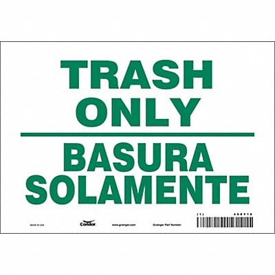 J9900 Safety Sign 7 in x 10 in Vinyl