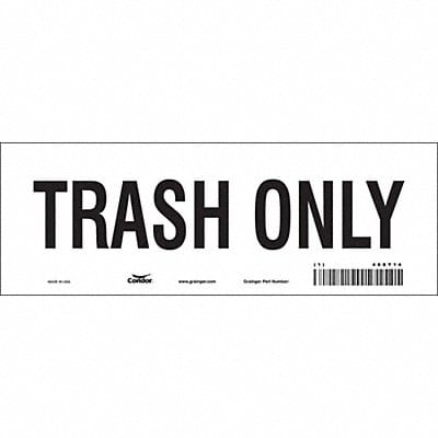 Safety Sign 3 1/2 in x 10 in Vinyl