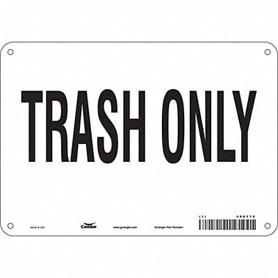 Safety Sign 7 in x 10 in Aluminum