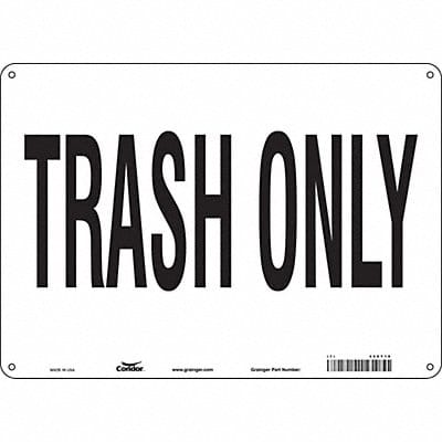 Safety Sign 10 in x 14 in Polyethylene