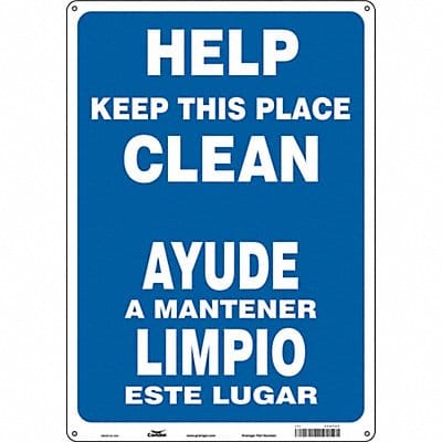 Safety Sign 20 in x 14 in Aluminum