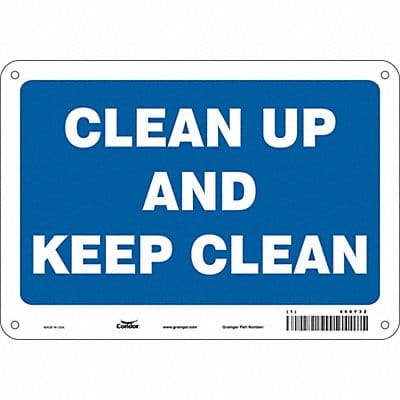 Safety Sign 7 in x 10 in Aluminum