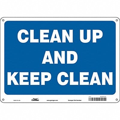 Safety Sign 10 in x 14 in Aluminum