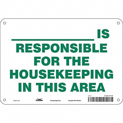 Safety Sign 7 in x 10 in Aluminum