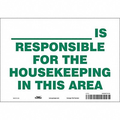 Safety Sign 7 in x 10 in Vinyl