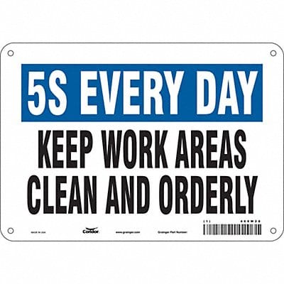 Safety Sign 7 inx10 in Polyethylene