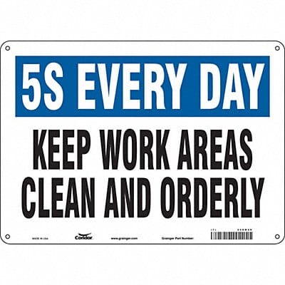 Safety Sign 10 in x 14 in Polyethylene
