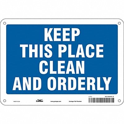 Safety Sign 7 in x 10 in Aluminum