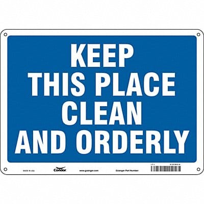 Safety Sign 10 in x 14 in Aluminum