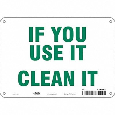 Safety Sign 7 in x 10 in Aluminum