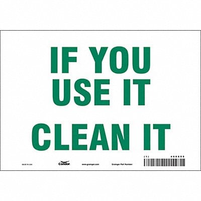 Safety Sign 7 in x 10 in Vinyl