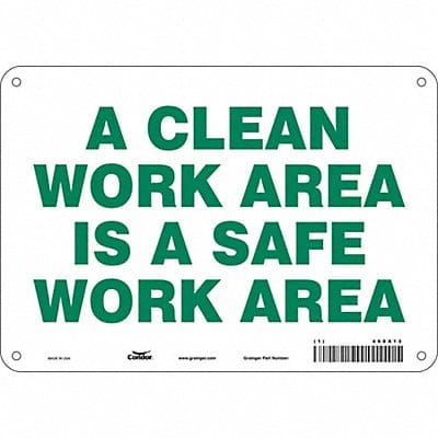 J9885 Safety Sign 7 in x 10 in Aluminum