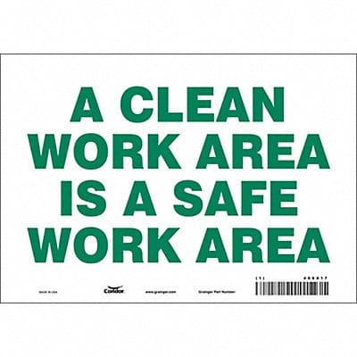 J9885 Safety Sign 7 inx10 in Vinyl