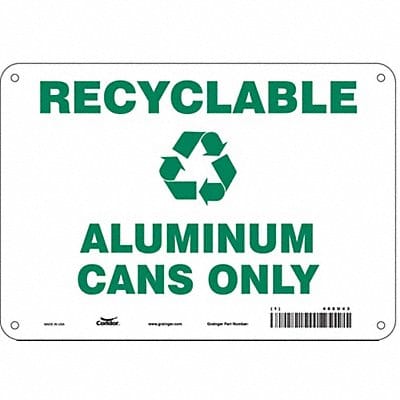Safety Sign 7 in x 10 in Polyethylene
