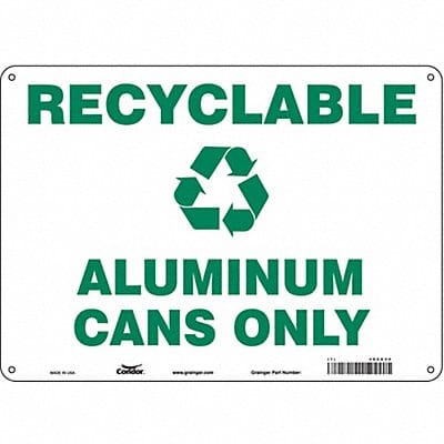 Safety Sign 10 in x 14 in Polyethylene