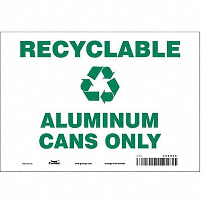 Safety Sign 7 in x 10 in Vinyl
