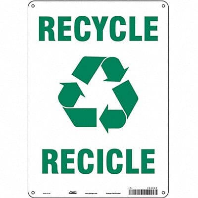 K0980 Safety Sign 14 in x 10 in Polyethylene