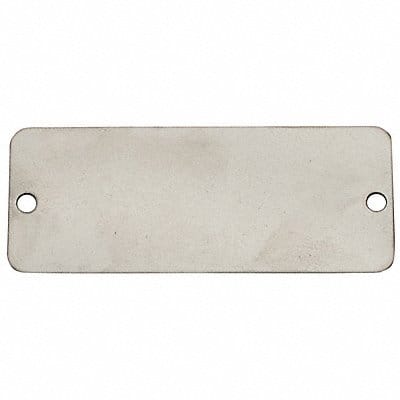 Blank Tag 3 in W Silver Aluminum PK100