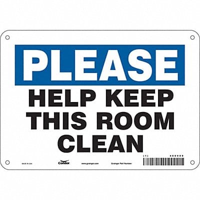 Safety Sign 7 in x 10 in Aluminum