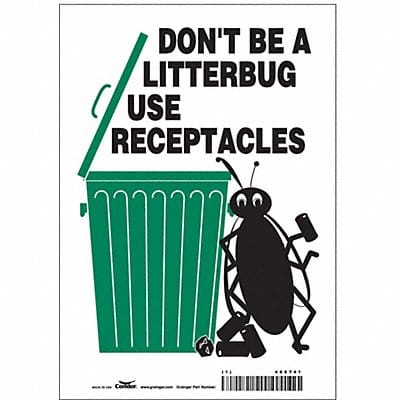 Safety Sign 10 in x 7 in Vinyl