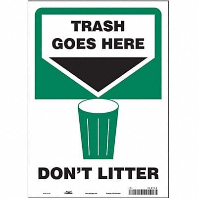 Safety Sign 14 in x 10 in Vinyl