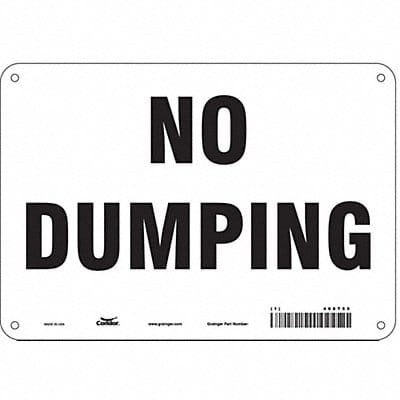Safety Sign 7 in x 10 in Aluminum