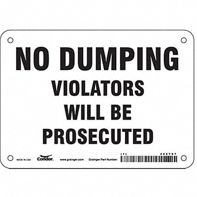 Safety Sign 5 in x 7 in Vinyl