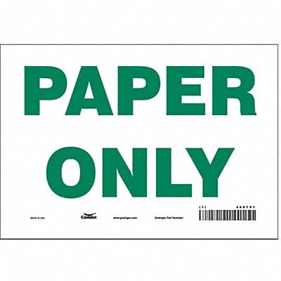 Safety Sign 7 in x 10 in Vinyl