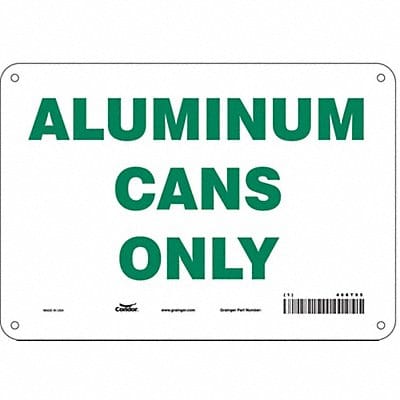 K0970 Safety Sign 7 in x 10 in Polyethylene
