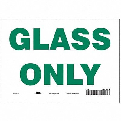 Safety Sign 7 in x 10 in Vinyl