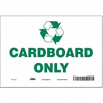 K0972 Safety Sign 7 in x 10 in Vinyl