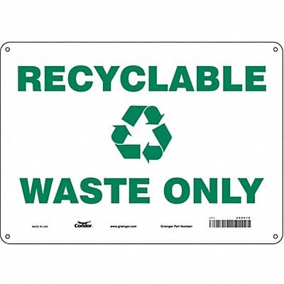 Safety Sign 10 in x 14 in Polyethylene