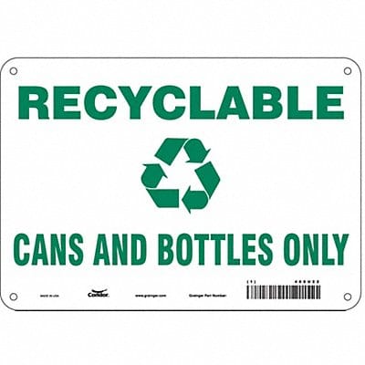 Safety Sign 7 in x 10 in Polyethylene