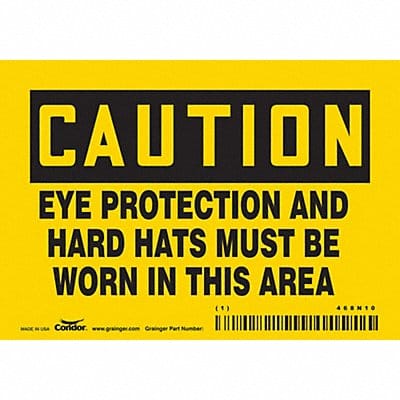 Safety Sign 3.5in x 5in Vinyl