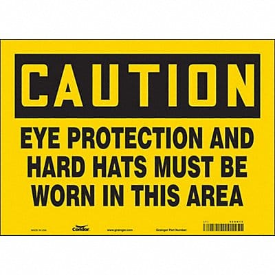 Safety Sign 10 in x 14 in Vinyl