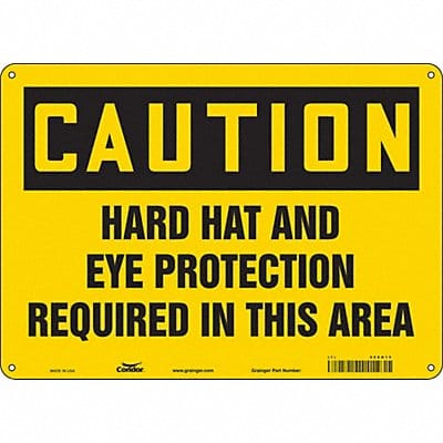 Safety Sign 10 inx14 in Aluminum