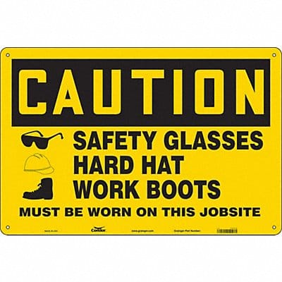 Safety Sign 24 in x 36 in Polyethylene