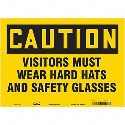 Safety Sign 10 inx14 in Vinyl