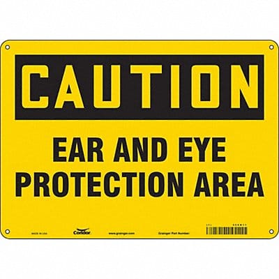 Safety Sign 10 inx14 in Polyethylene