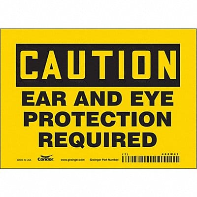 Safety Sign 5 inx7 in Vinyl