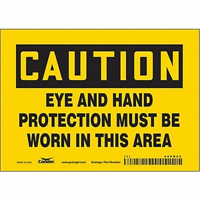 Safety Sign 5 inx7 in Vinyl